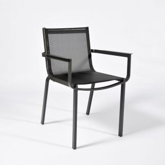 fauteuil de jardin gris