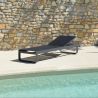 chaise longue gris