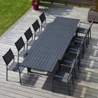 table jardin aluminium