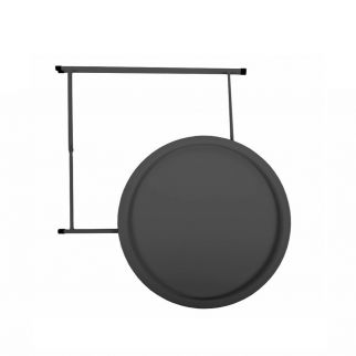 table appoint plateau amovible gris
