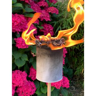 Torche de jardin à paille - h 82...