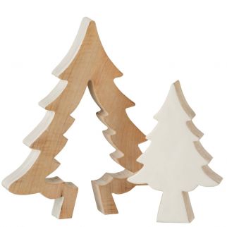 Sapin de Noël puzzle en manguier...