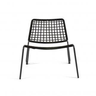 fauteuil detente jardin corde gris