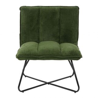 Chaise relax en polyester et métal FORREST -