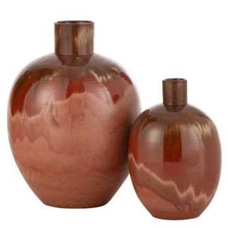 Vase ovale en céramique Aline -...