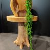 Tabouret en teck H 40 cm