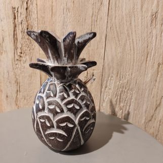 Sculpture en bois ananas -...