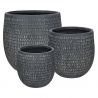 Pot de fleurs en fibre d argile BRIMSE - Large
