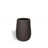 pot fibre d'argile marron