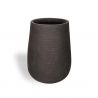 pot fibre d'argile marron large