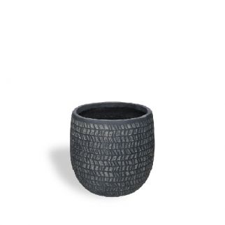 pot fibre d'argile gris small