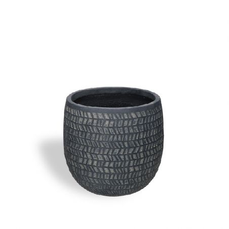 pot fibre d'argile gris medium pot fibre d'argile gris medium