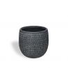 pot fibre d'argile gris medium