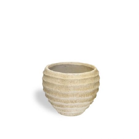 pot fibre d'argile blanc Small pot fibre d'argile blanc Small
