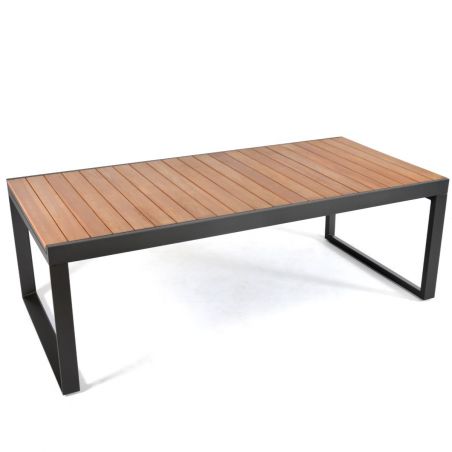 table de jardin extensible en bois