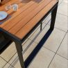 table jardin bois extensible