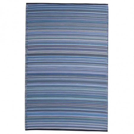 Tapis extérieur bleu blanc