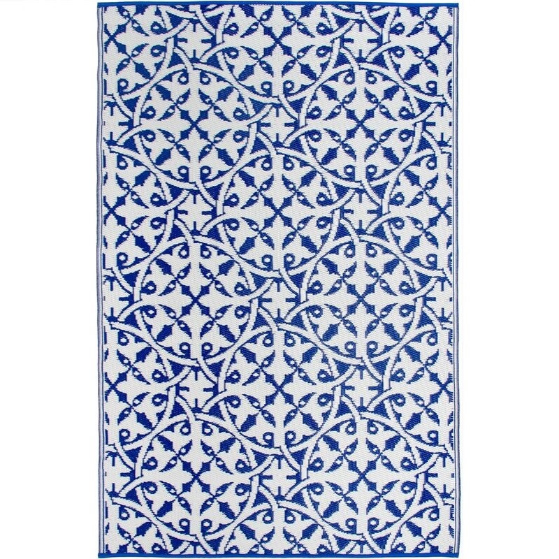 Tapis extérieur bleu