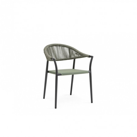 chaise de jardin corde vert