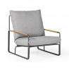 fauteuil aluminium teck