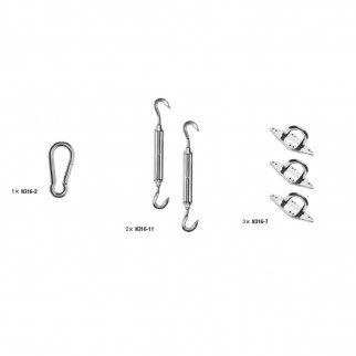 kit montage voile ombrage