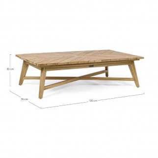 Table basse en teck L120 cm - Coachella