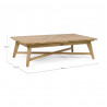 Table basse en teck L120 cm - Coachella