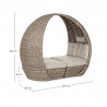 Lit de jardin, fauteuil cocon extérieur - Samui
