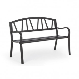 Banc en acier gris anthracite