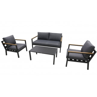 Set canapé SILVIA 2 places, 2 fauteuils, 1 table