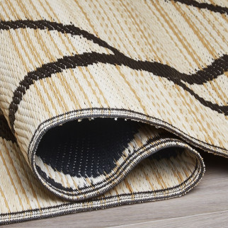 tapis exterieur noir et beige