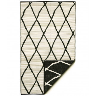 tapis exterieur noir et beige