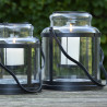 Photophore extérieur, lanterne en verre pour bougie design