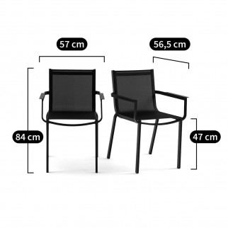 Fauteuil de jardin aluminium - Burias