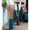 Vase rectangulaire fermob bleu acapulco