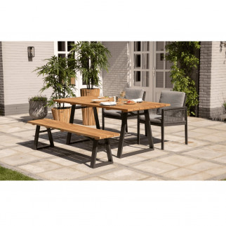 table de jardin en bois