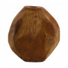 Vase en teck huilé L24 X l9 X H23 cm
