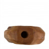 Vase en teck huilé L24 X l9 X H23 cm