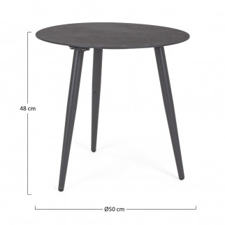 Table basse aluminium RIDLEY - Ø 50 X H 48 cm