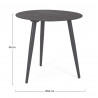 Table basse aluminium RIDLEY - Ø 50 X H 48 cm