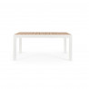 Table jardin aluminium blanc