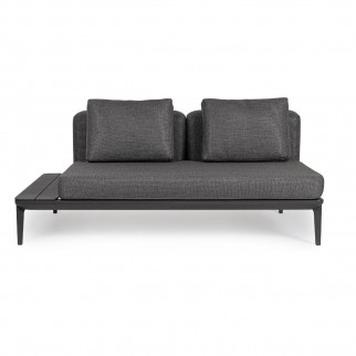 canapé jardin gris anthracite