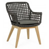 Fauteuil chaise de jardin haut de gamme, chaise extérieur design