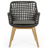 Fauteuil chaise de jardin haut de gamme, chaise extérieur design