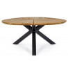 Table ronde de jardin teck, table ronde bois extérieur - design