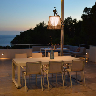 table de jardin blanc