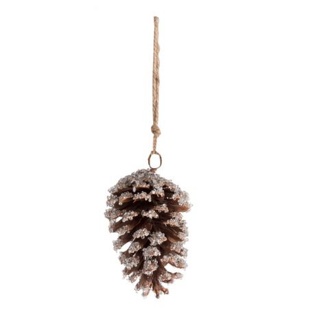 Pomme de pin à suspendre – marron