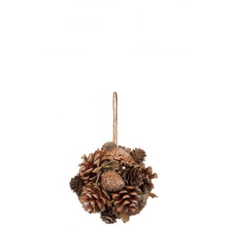 Boule pomme de pin à suspendre