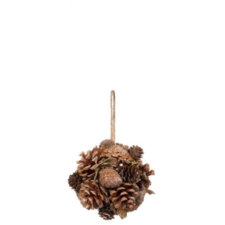 Boule pomme de pin à suspendre