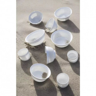 Bol porcelaine Structure blanc -...